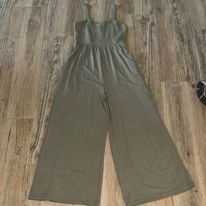 Elegant Khaki Women's Jumpsuit